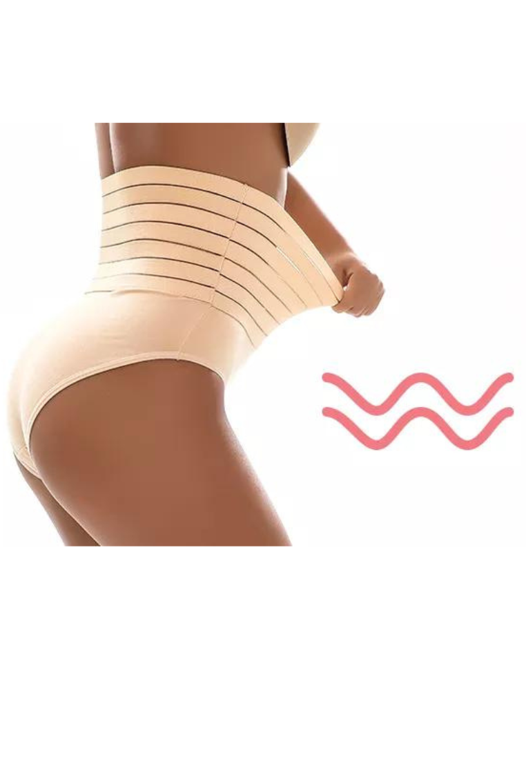 High Waisted Elastic Band Extra Tummy Compression Panty