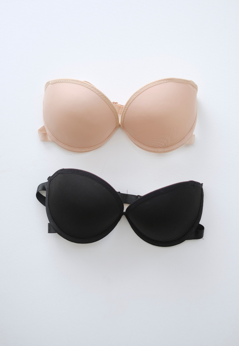 Love Knot Label  Strapless Push Up Bra with Drawstring