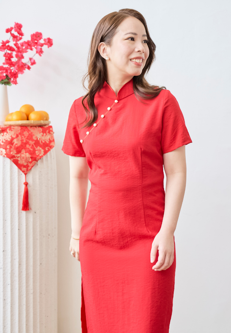 [LK x Sherlyn Mama] Fu Qi Cheongsam (Red)