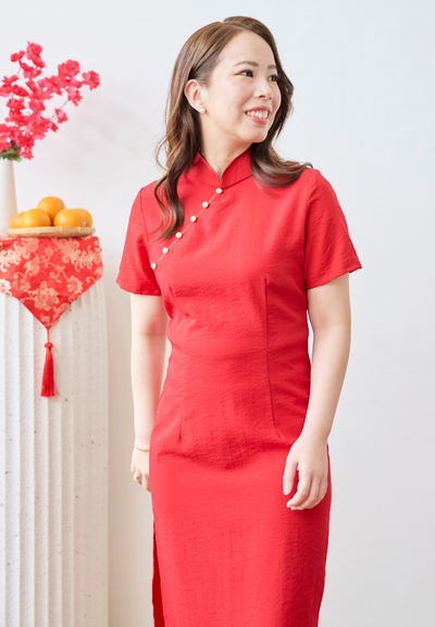 [LK x Sherlyn Mama] Fu Qi Cheongsam (Red)