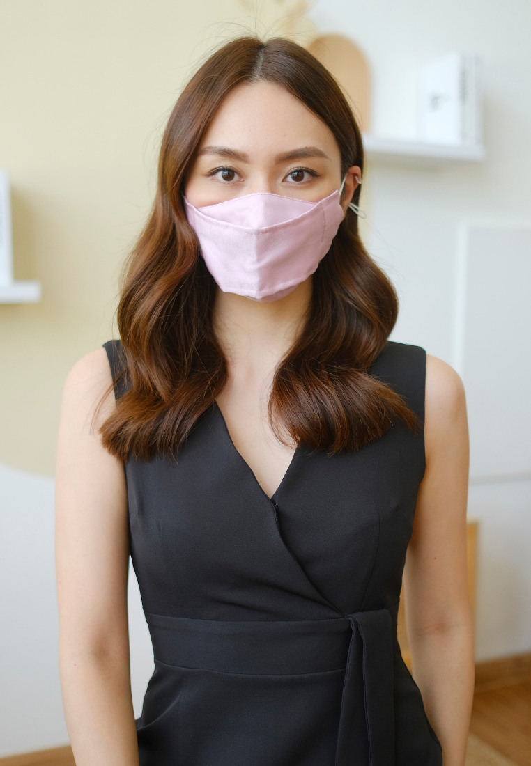 4-Ply KF94 Organza Fabric Face Mask (Pink)