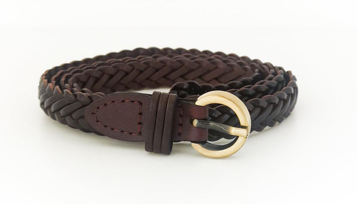 Woven Mesh Belt (Brown)